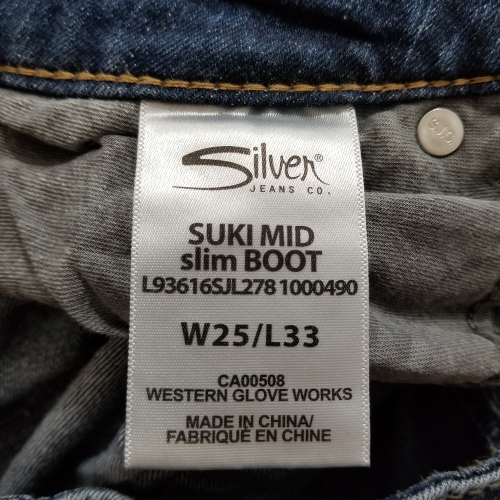 Silver Women's Suki Mid Slim Boot Jean - Picture 5 of 8